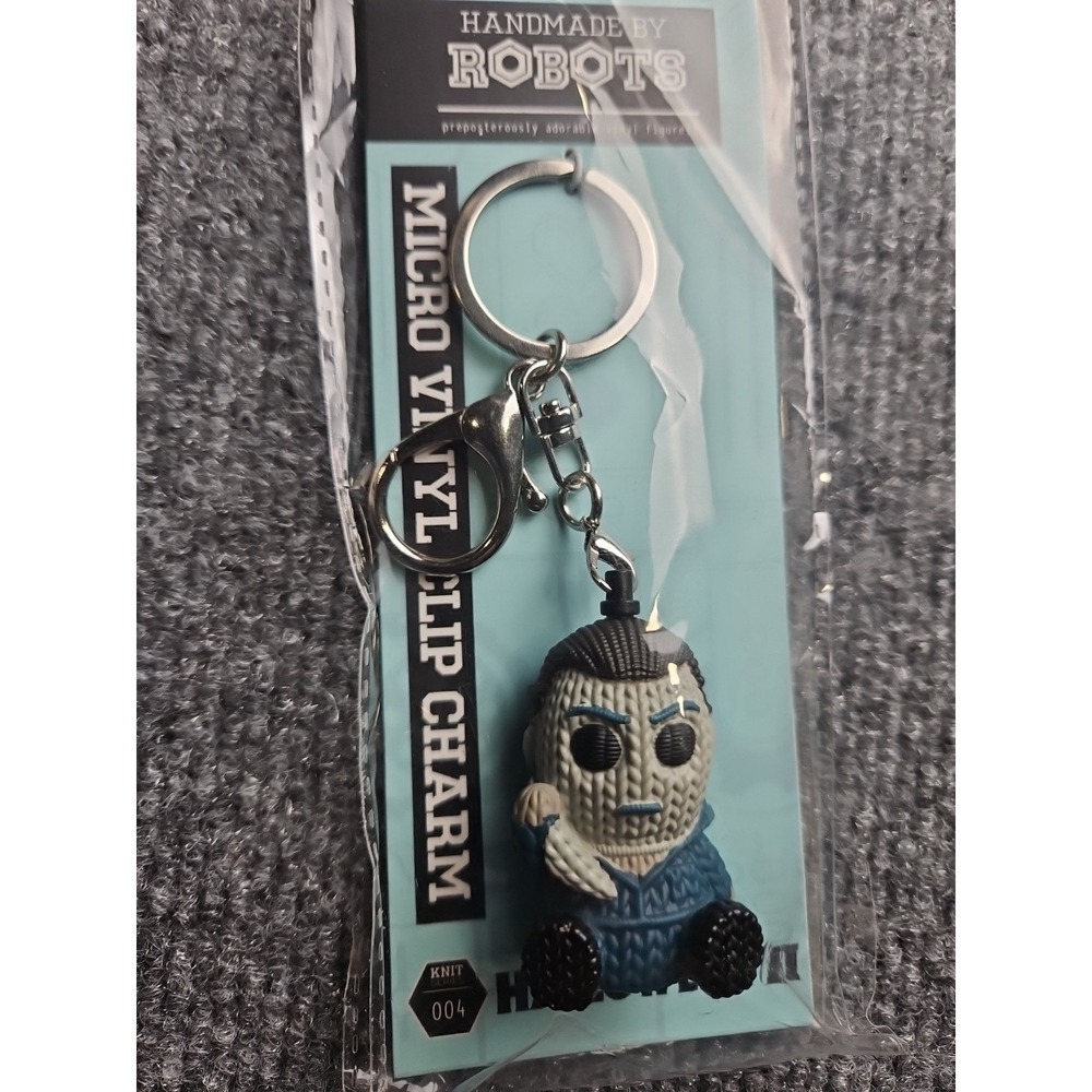 Michael Myers Halloween II Handmade By Robots micro vinyl Clip Charm,  Keychain